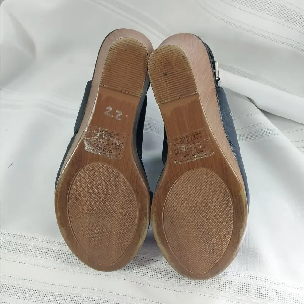 NAUTICA! SKY BLUE VEGAN SUEDE LEATHER STRAPPY 